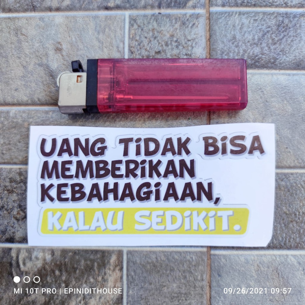

Stiker Vinyl Uang Tidak Bisa Memberikan Kata Lucu Nyleneh Humor Motor Mobil Laptop
