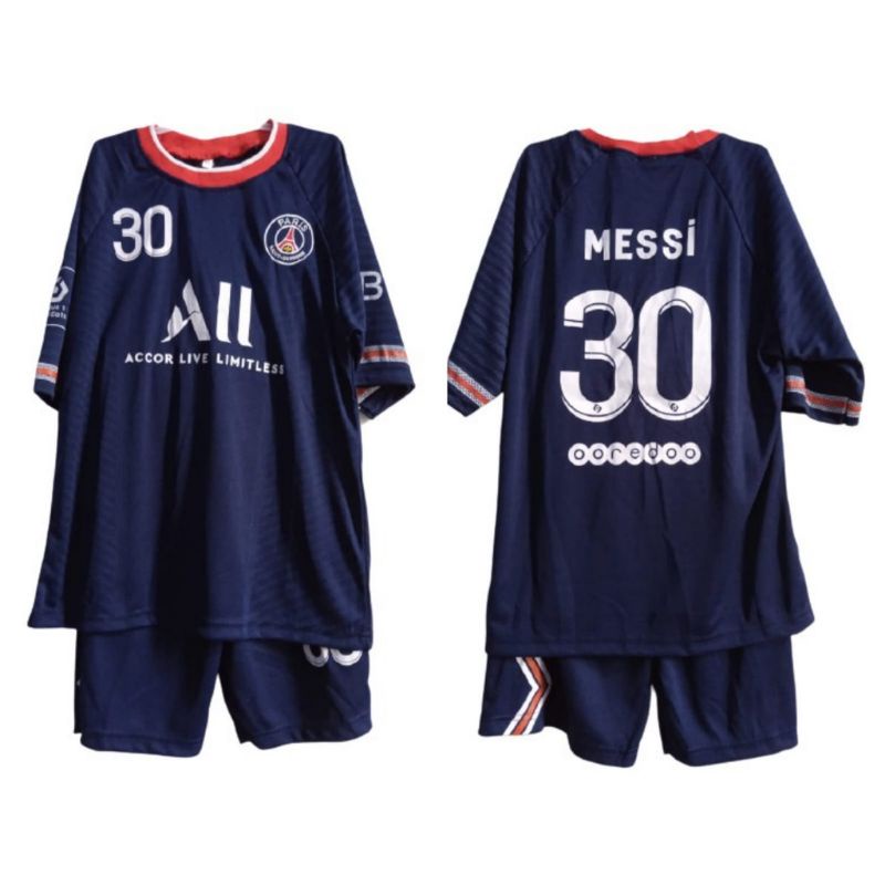 SETELAN KAOS BOLA PARIS SAINT GERMAN 8-10TH / JERSEY ANAK PSG /JERSEY PSG ANAK /KAOS BOLA ANAK TERBA
