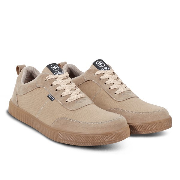 Sepatu Sneakers Pria Terbaru V 4691 Brand Varka Sepatu Casual Santai Warna Krem