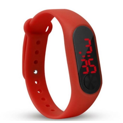 ✅COD Watch142 Jam Tangan LED Sport Digital-Var 1 Merah