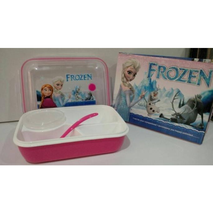 

[COD] lunch box frozen pink [COD]