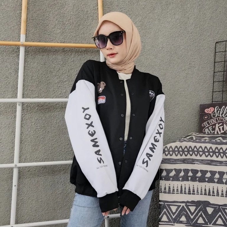 MVP - Samexoy  Baseball XXL Jaket - Jaket Baseball Wanita