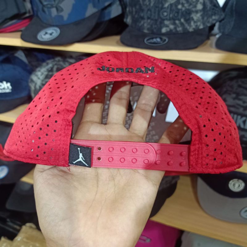 topi jordan red snapback topi premium impor