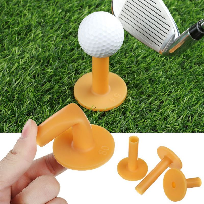 2pcs Tee Golf Karet Golf Tee Rubber Mat 6/7/8cm Tee Karet Training Karet Dudukan Bola Golf