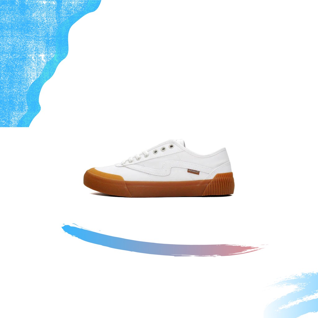 Patrobas Equip White Gum Low  Sepatu Patrabas  Patrobas Gum