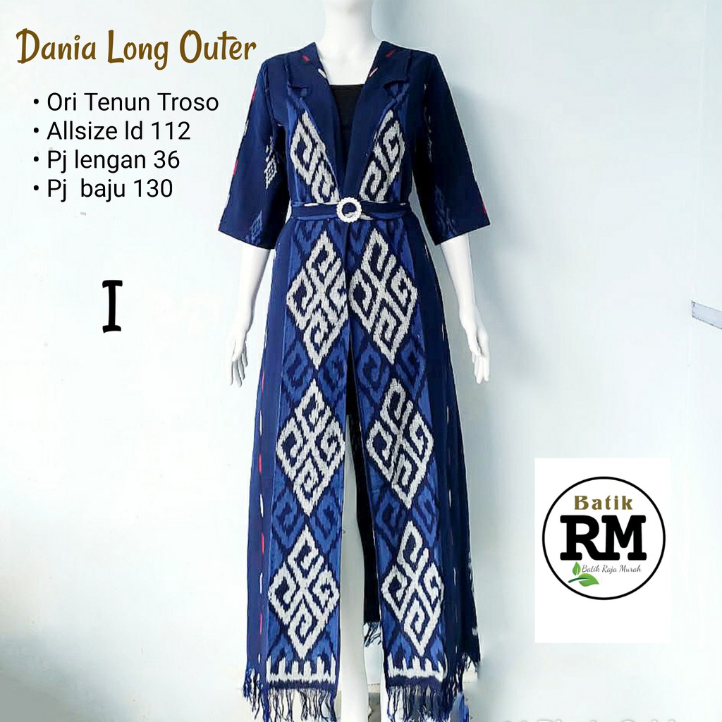 Dania long outer tenun ori troso