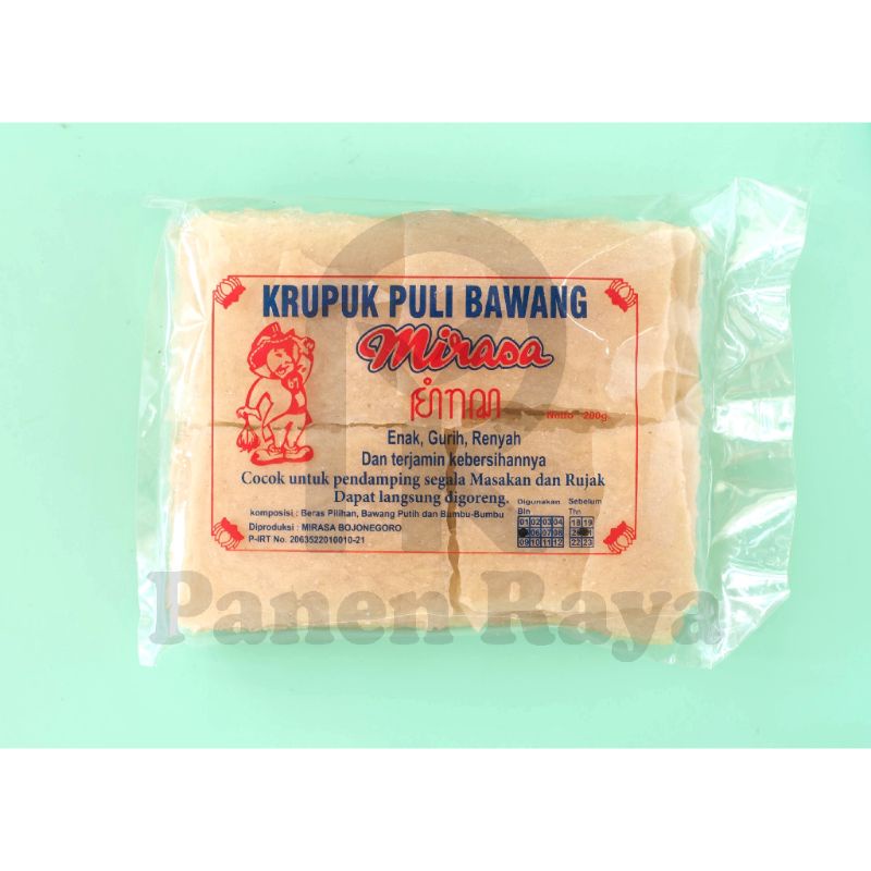 

Kerupuk Puli Gendar Bawang Mirasa mentah 200 gram