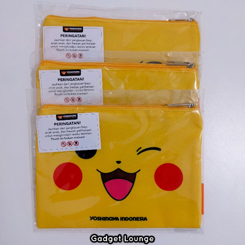 Official Licensed Pokemon Asia Merchandise Yoshinoya Indonesia : Dompet Pikachu Pouch