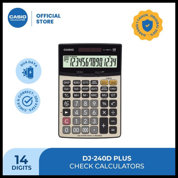 

Casio Practical Check Calculator Dj-240D Plus