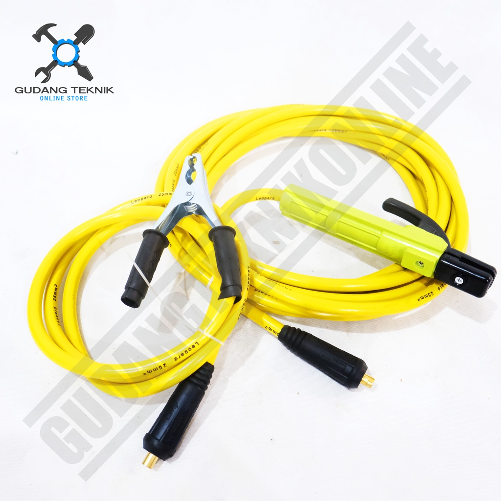 Kabel Las Stang Las Massa SET 5 7 Meter X 2 Meter 200A TITAN / Electrode Holder Ground Clamp Set 5Mx2M 7mx2M TITAN