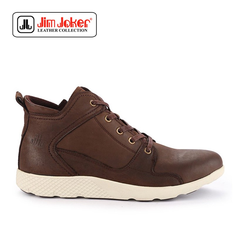 Sepatu Jim Joker Pria Boot A2 3 Brown Coffe Original