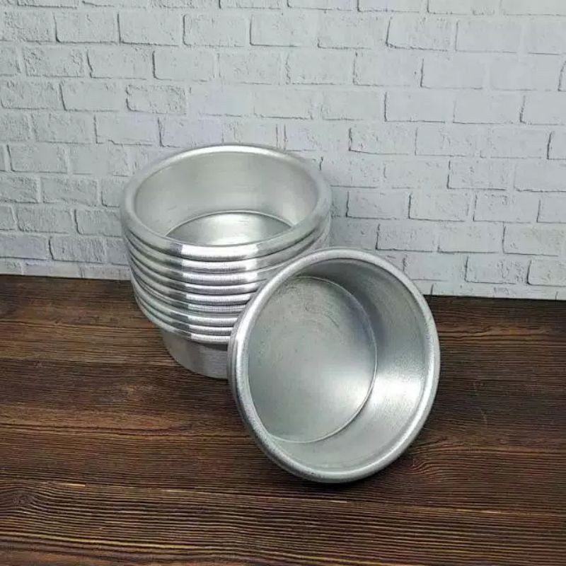 Loyang Bulat Cetakan Kue Bolu Bulat Loyang Bal Loyang Kue 10cm (1 lusin )