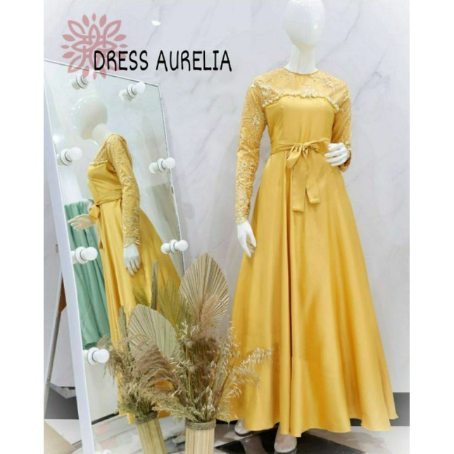 MAXY AURELIA FASHION PAKAIAN WANITA DRESS GAMIS MAXI EDHM