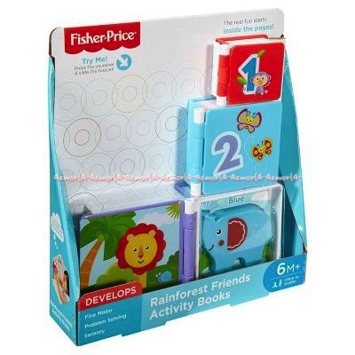 Fisher Price Rainforest Friends Activity Books Mainan Buku Untuk Bayi