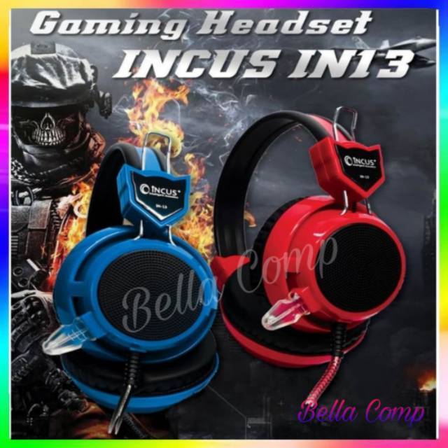 Headset Gaming Incus IN-13 l Incus IN13 l Incus IN 13 - Super Bass/headset gaming murah