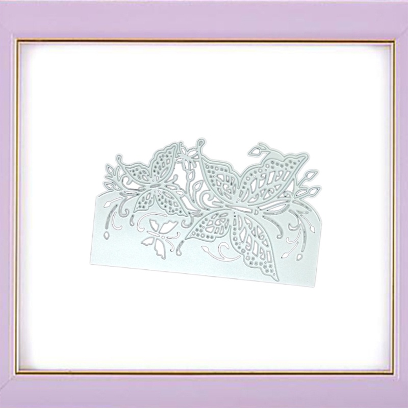 Cetakan Stensil Cutting Dies Motif 3D Bahan Metal Untuk Scrapbook / Craft DIY / Kartu