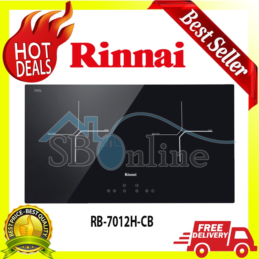 RINNAI Kompor Listrik Induksi 2 Tungku - RB 7012H CB