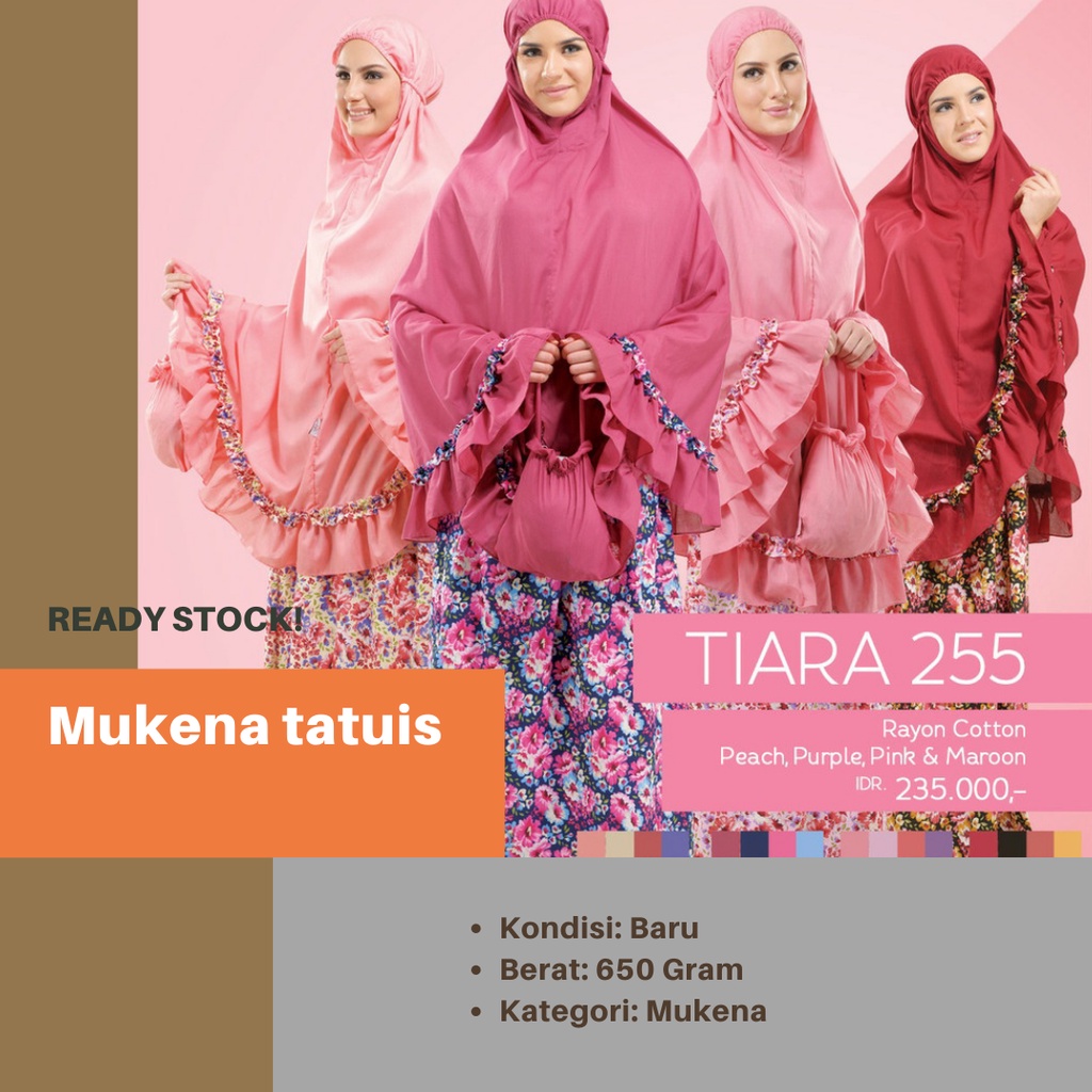 Mukena tatuis bagus murah unik nyaman / Mukena Wanita Remaja Dewasa Amanah Putih Polos Adem New F2Z1