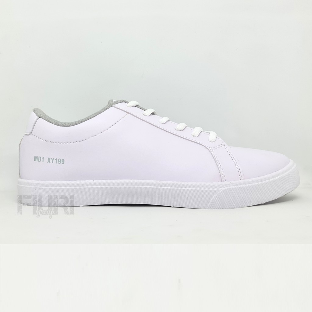 FIURI - Ando Original - Campo 39-43 Putih - Sepatu Kets Pria - Sepatu Sneakers Pria - Sepatu Olahraga Sport Pria - Sepatu Casual - Sepatu Jogging Lari Fitness Gym Senam Pria - Sepatu Sekolah Bertali SD SMP SMA - Fiuri