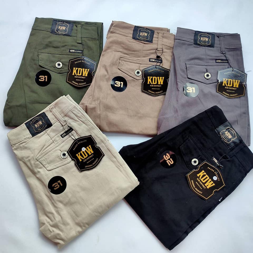 Celana KDW Original Chino Jumbo Panjang Pria Chinos Big Size Reguler Fit Ori Distro Premium