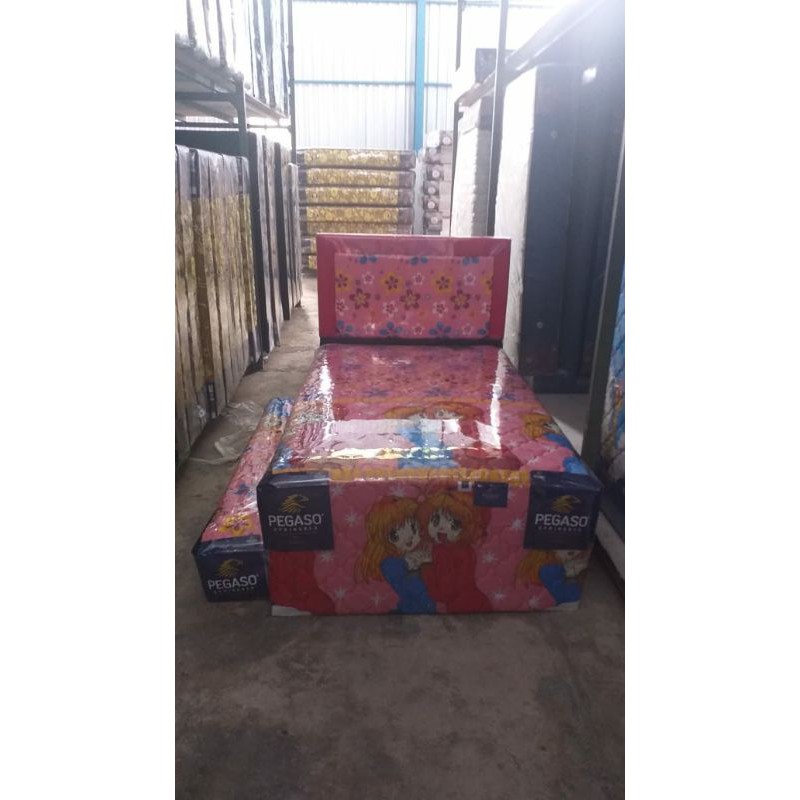 Spring bed 2 in 1 Karakter / Bed sorong anak pegaso by Kangaroo