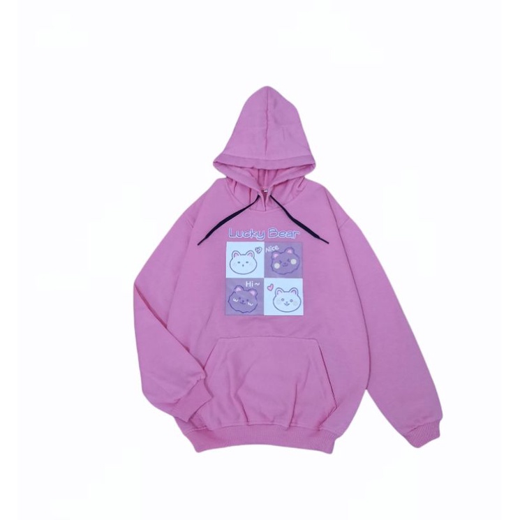 Hoodie Anak Lucky Bear 4-13 Thn ll Sweater Oblong Hoodie