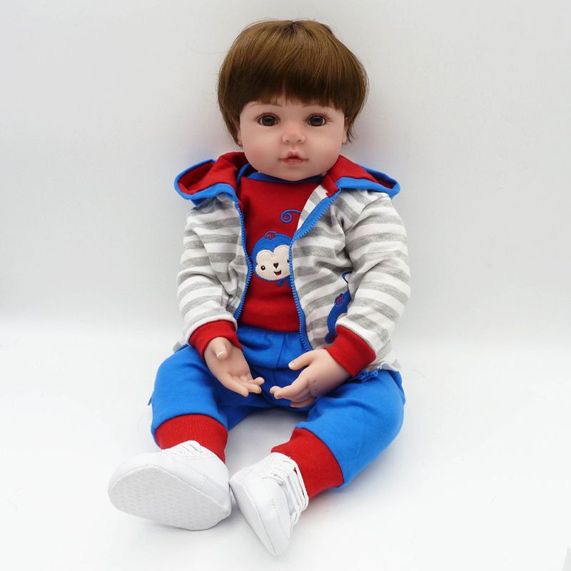 Reborn Toddler Boy Soft Bebe Doll Toy For Girls Birthday Bedtime Gift