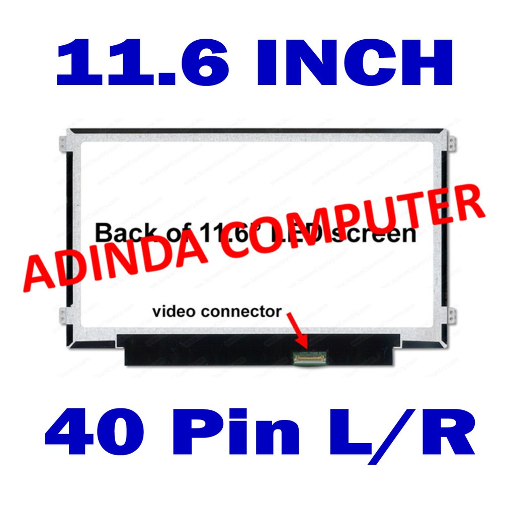 LED LCD Layar Screen Asus Vivobook X200 X200CA X200MA X200M X201E X202E S200E Q200E