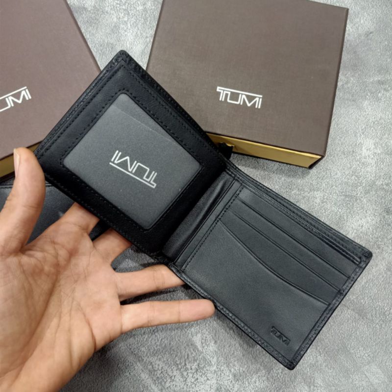 Dompet Tumi Leather Dompet Lipat Pria Kulit Asli Premium Quality