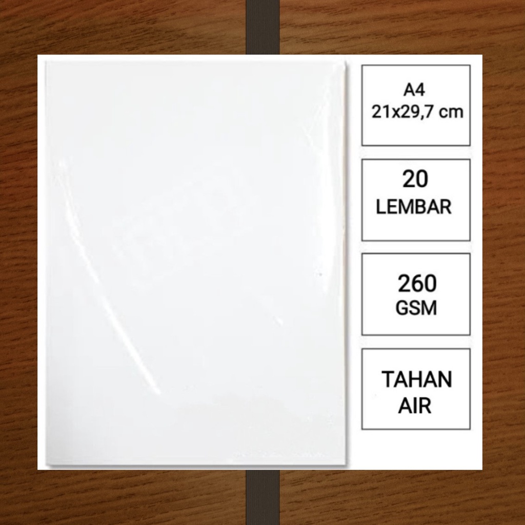 

Kertas Foto Silky Luster 260 gsm A4 isi 20 Lembar Tekstur Kulit Jeruk Kasar