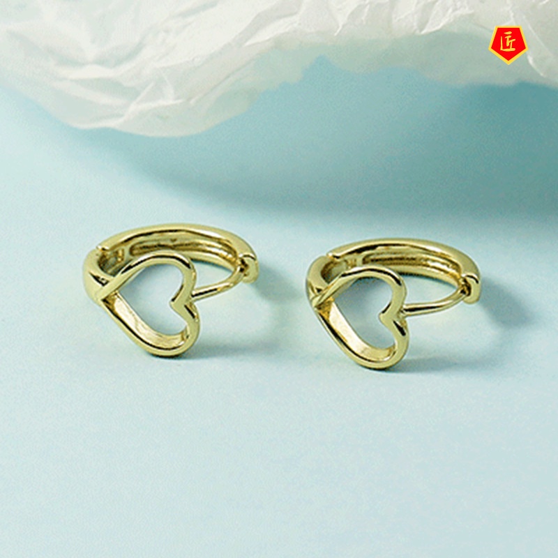 [Ready Stock]New Korean Style Hollow Silver Earrings