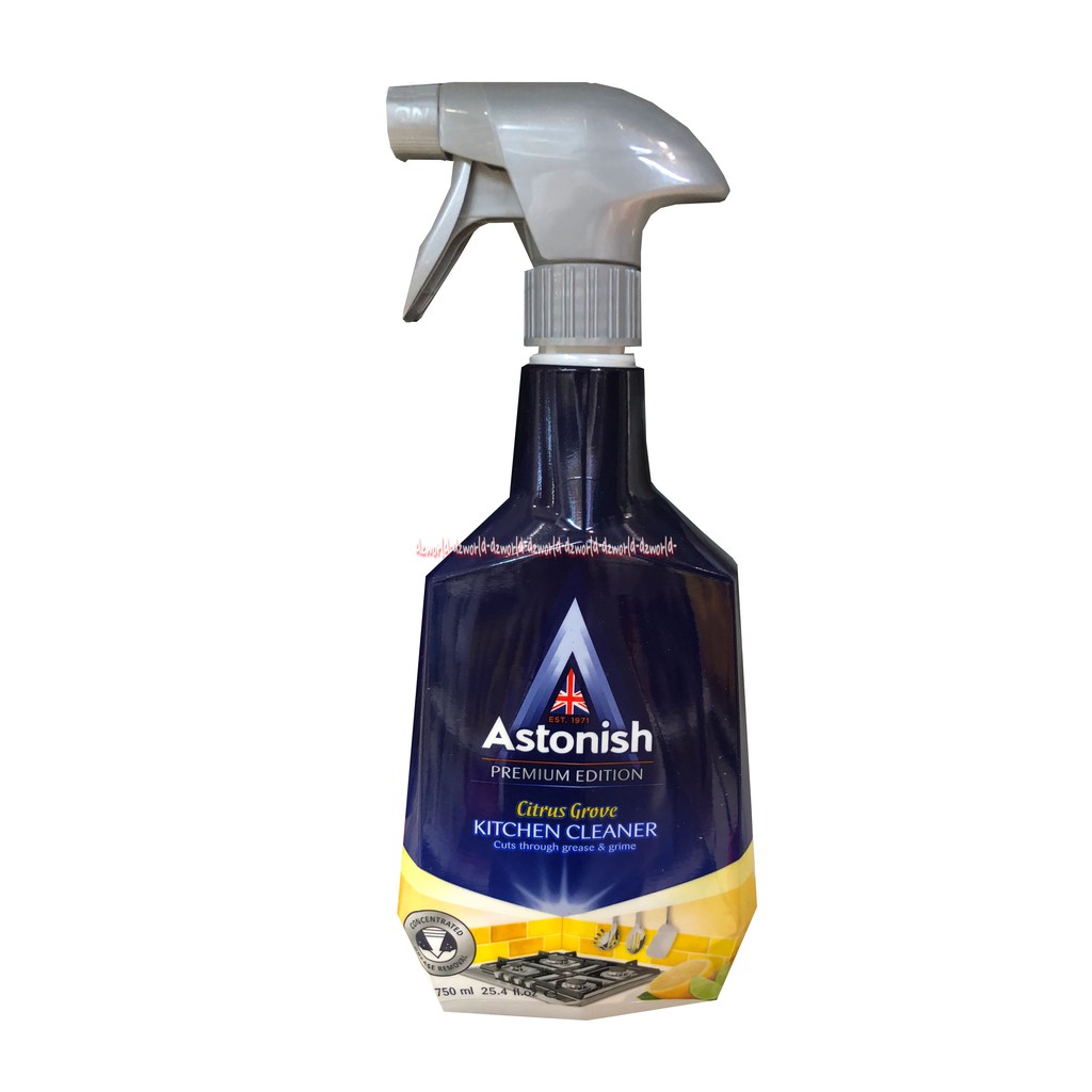 Astonish Citrus Grove Kitchen Cleaner 750ml Cairan Pembersih Dapur Lemak Panci Gosong Minyak Noda Makanan Astonis Specialist Kitchen Cleaner Wangi Aroma Jeruk