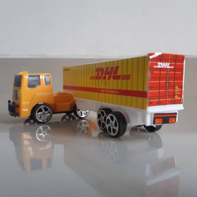 Mainan Set Truk Ekspedisi Isi 3 Pcs - Diecast Mobil Truck Kurir Anak