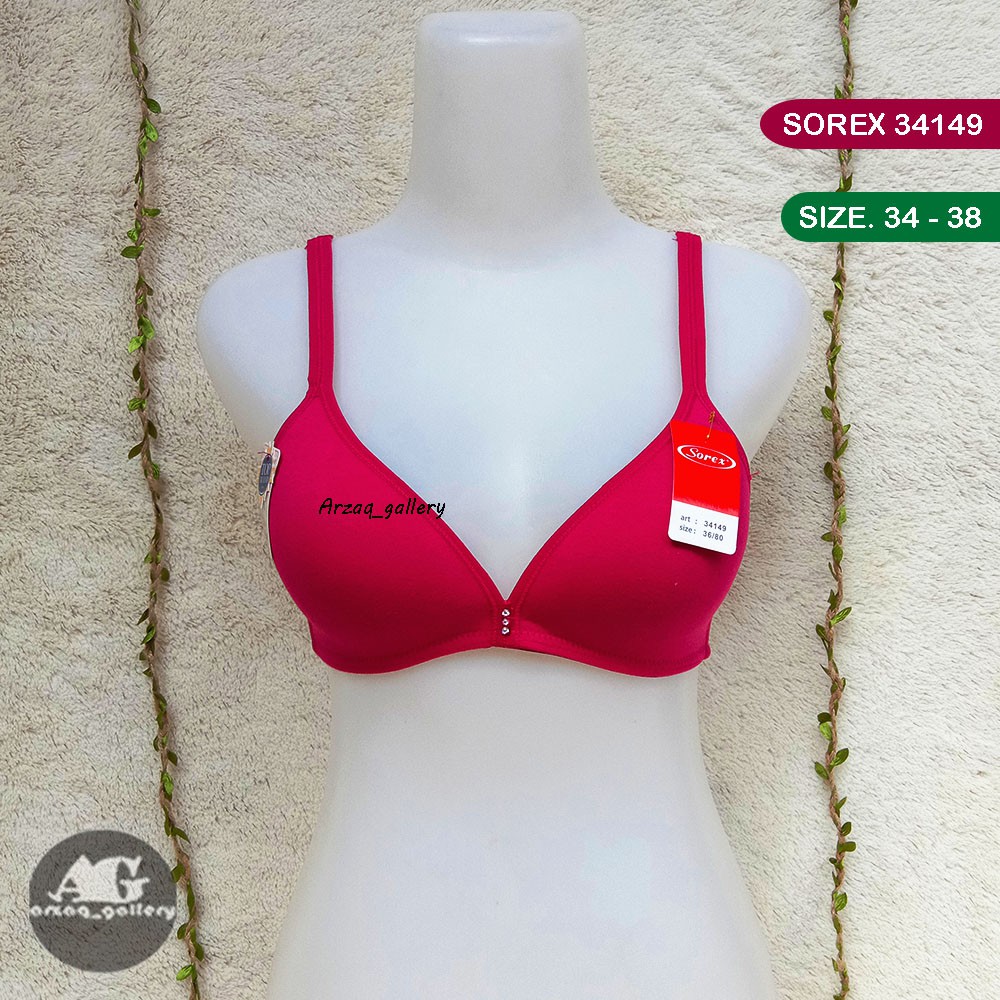 BH SOREX 34149 | Bh Sorex Busa Tanpa Kawat | Bra Sorex T- Shirt | Pakaian Dalam Perempuan | Bh Wanita | Bra Wanita |