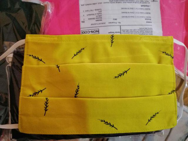 3 Pcs Masker Cotton 3 In 1 (bisa Isi Tissue)