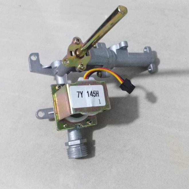 Gas Inlet Water Heater Lpg Solenoid Valve + Connector Burner Kompor