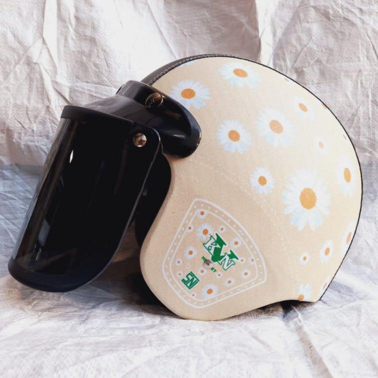 HELM BOGO DEWASA MOTIF BUNGA DAISY S60R