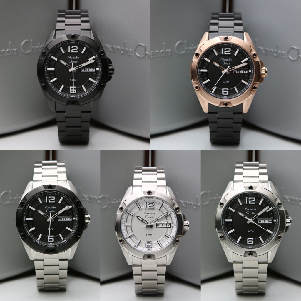 Jam Tangan Pria Alexandre Christie AC 6518 / AC6518 Original Garansi 1 Tahun
