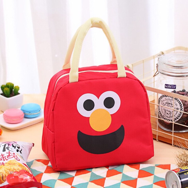 Online Saya  T117 Tas Bekal Karakter Ukuran Besar / Lunch Bag / Perlengkapan Bekal Anak Sekolah