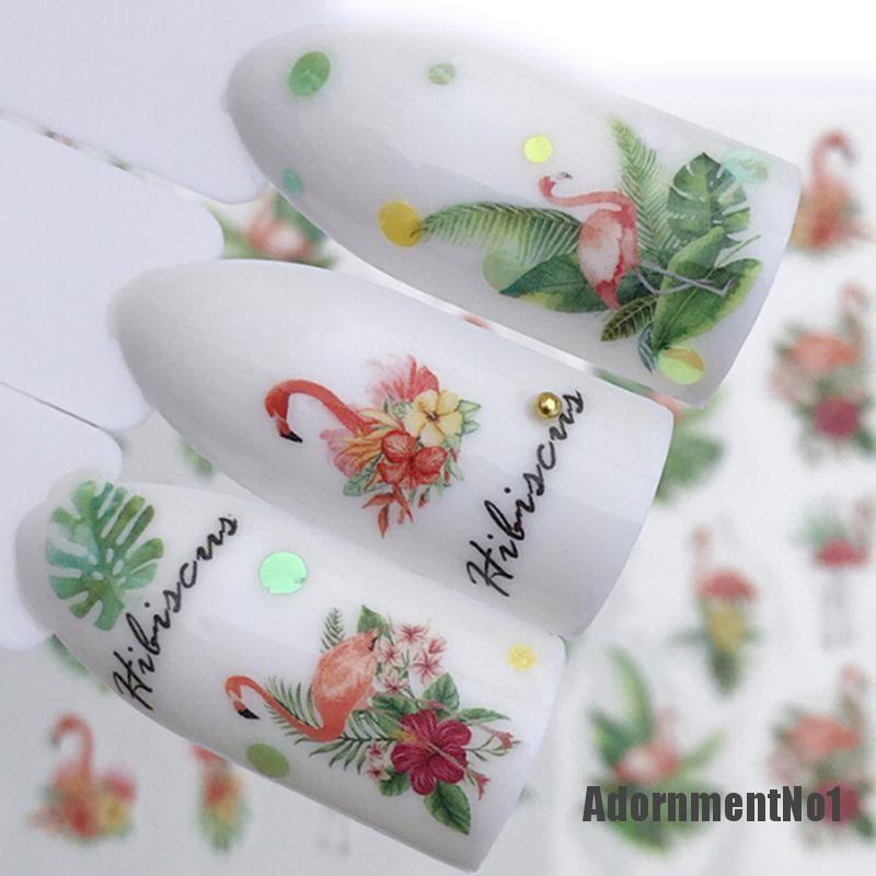 (Adornmentno1) 2pcs Stiker Kuku Motif Serigala Untuk Nail Art