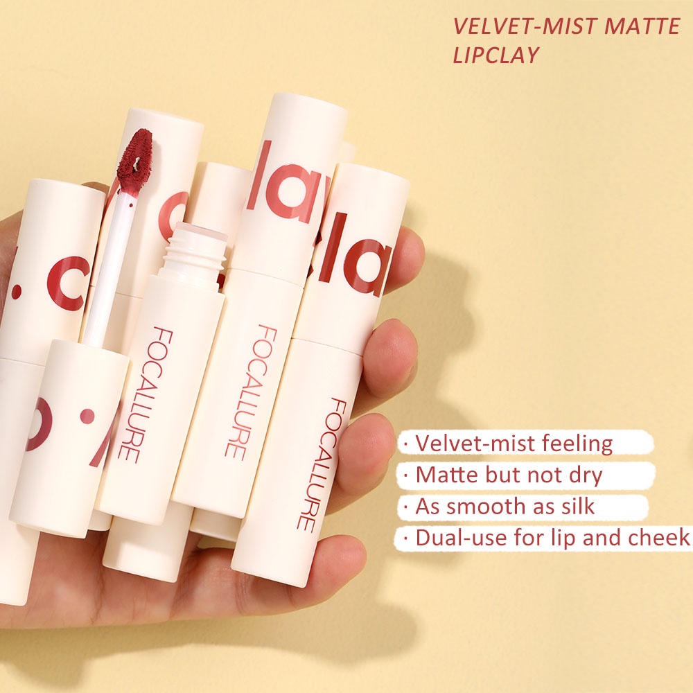 [Add On Gift]FOCALLURE Matte Lipstick waterproof Lip mist long-lasting lip cream