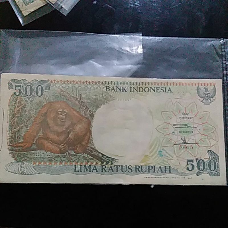 uang500 rupiah tahun1992