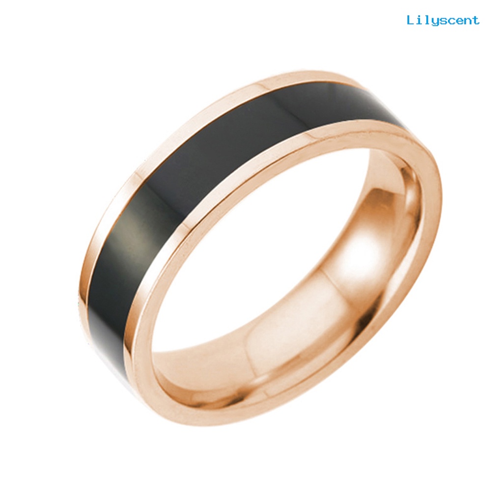 Ls Cincin Bahan Titanium Steel Untuk Unisex