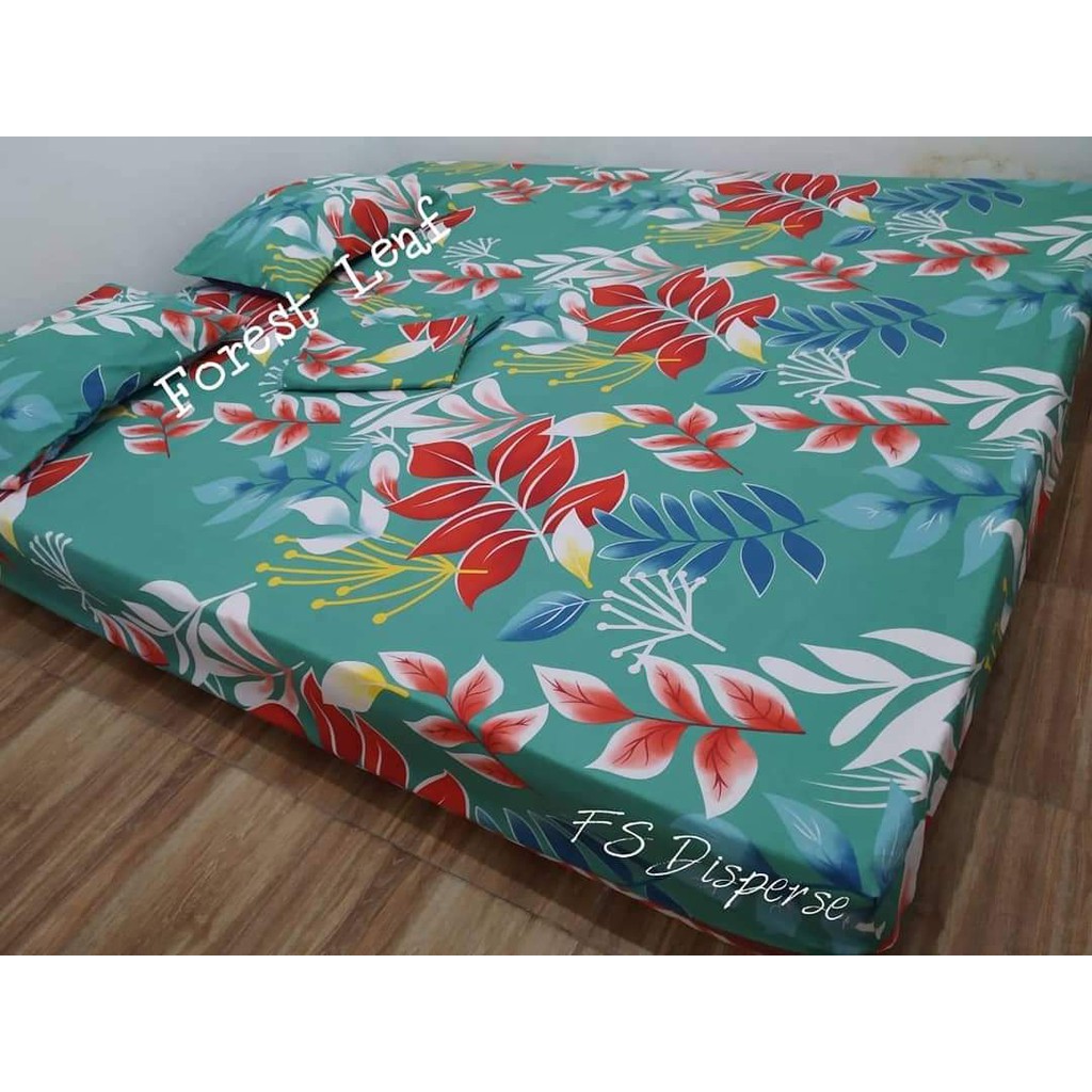 Terlaris Sprei Homemade Murah Karakter Motif Green Leaf Forest Leaf bWe09wYuQoDEnRX