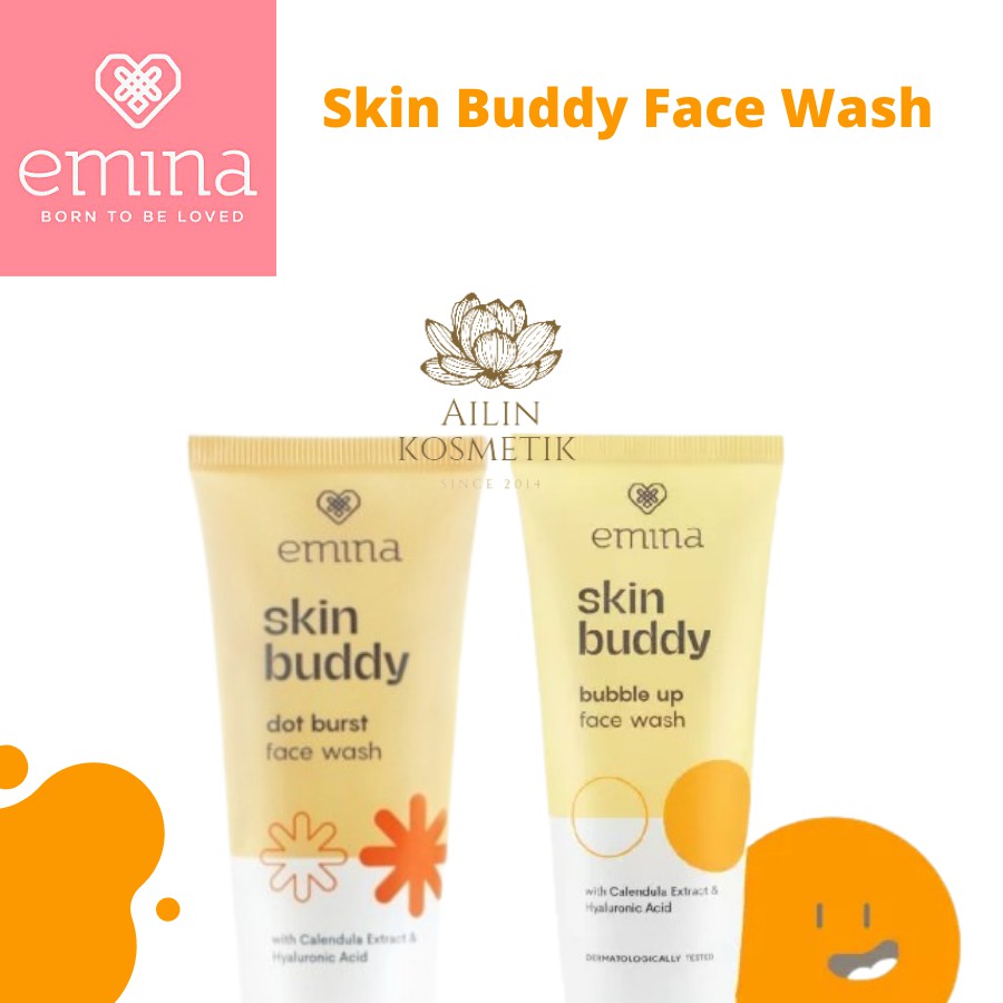 EMINA Skin Buddy Face Wash | Facial Wash Sabun Cuci Muka Micellar Water |Makeup Remover by AILIN