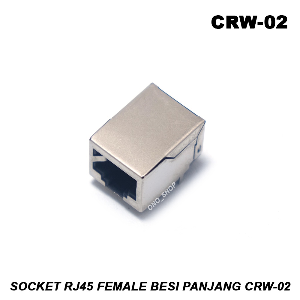 CRW-02 - Socket RJ45 Female Besi Panjang