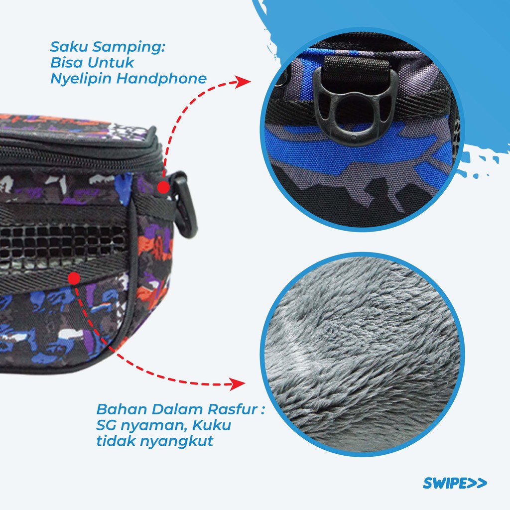 ADEWAP GLIDER Travel Pouch EASY Tas Selempang Travelling Sugar Glider