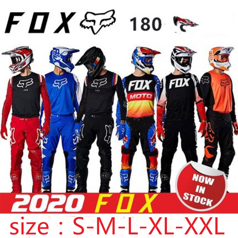 2020 Fox 180 Set Motocross Gear Set Jersey And Pants Mx Motorcycle Racing Suit Mtb Off Road Flexair Motorbike Clothing Shopee Indonesia