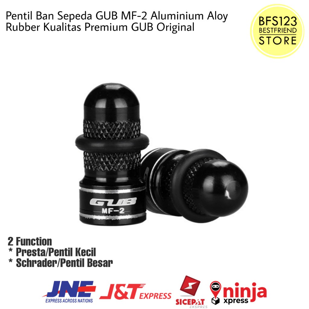 Pentil Ban Sepeda GUB MF-2 Aluminium Aloy Rubber Kualitas Premium GUB Original