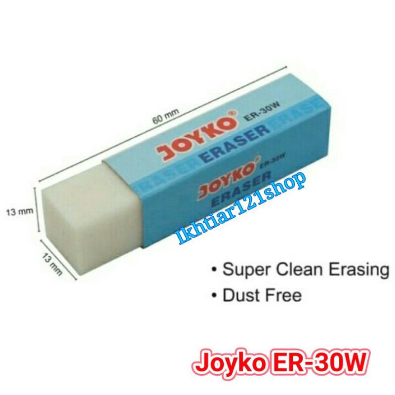 

Penghapus Pensil Joyko ER-30W Satuan/Eraser Pencil Joyko Perpcs Grosir